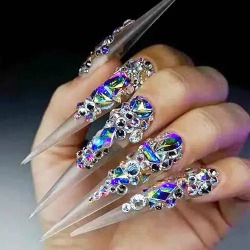 Nail Art Crafting Crystal Rhinestones Flatback Glass Gems - China Hot Fix  Stone and Rhinestone price