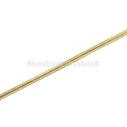Gold Plated Snake Chains-Findings For Jewellery-Bluestreak Crystals