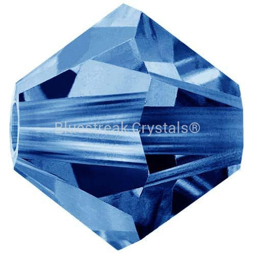 Preciosa Beads Bicone Capri Blue-Preciosa Beads-3mm - Pack of 100-Bluestreak Crystals