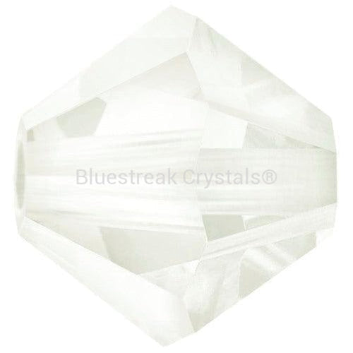 Preciosa Beads Bicone White Opal-Preciosa Beads-4mm - Pack of 100-Bluestreak Crystals
