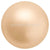 Preciosa Pearls Button (Half Drilled) Gold-Preciosa Pearls-6mm - Pack of 10-Bluestreak Crystals