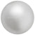 Preciosa Pearls Button (Half Drilled) Light Grey-Preciosa Pearls-6mm - Pack of 10-Bluestreak Crystals