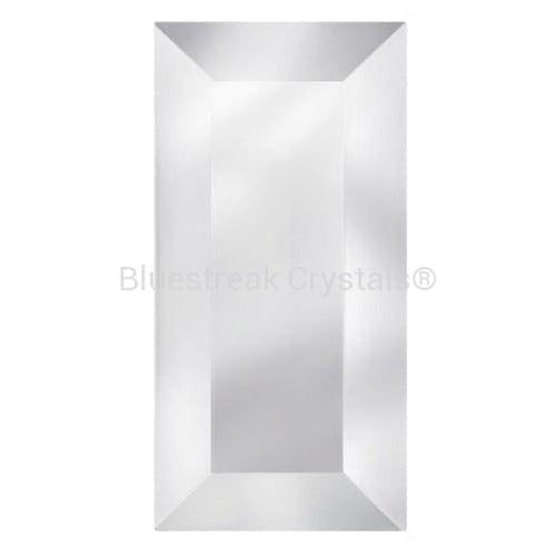 Preciosa Single Stone Setting Baguette in Silver-Preciosa Metal Trimmings-Crystal-5x2.5mm - Pack of 10-Bluestreak Crystals