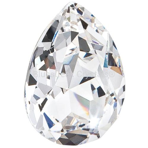 Preciosa Single Stone Setting Baroque Pear in Gold-Preciosa Metal Trimmings-Crystal-6x4mm - Pack of 4-Bluestreak Crystals