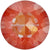 Serinity Chatons Round Stones (1028 & 1088) Crystal Orange Glow Delite UNFOILED-Serinity Chatons & Round Stones-SS29 (6.25mm) - Pack of 25-Bluestreak Crystals