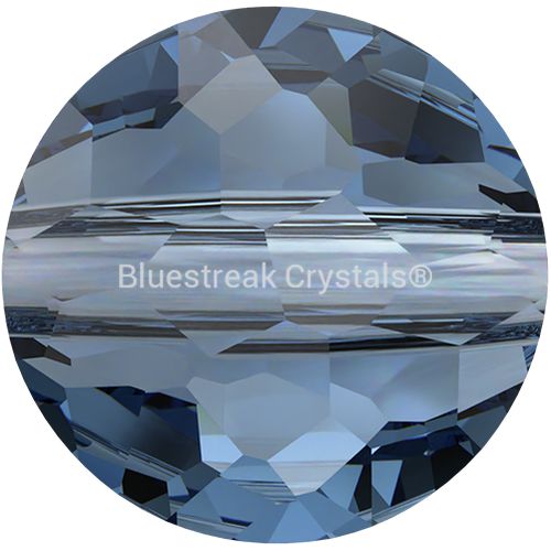 Serinity Crystal Beads Thin Round (5034) Montana-Serinity Beads-6mm - Pack of 4-Bluestreak Crystals
