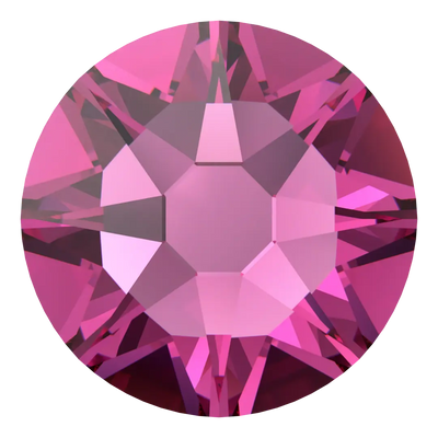Swarovski Hotfix Flat Back Crystals (2000, 2038 & 2078) Fuchsia - Bluestreak Crystals