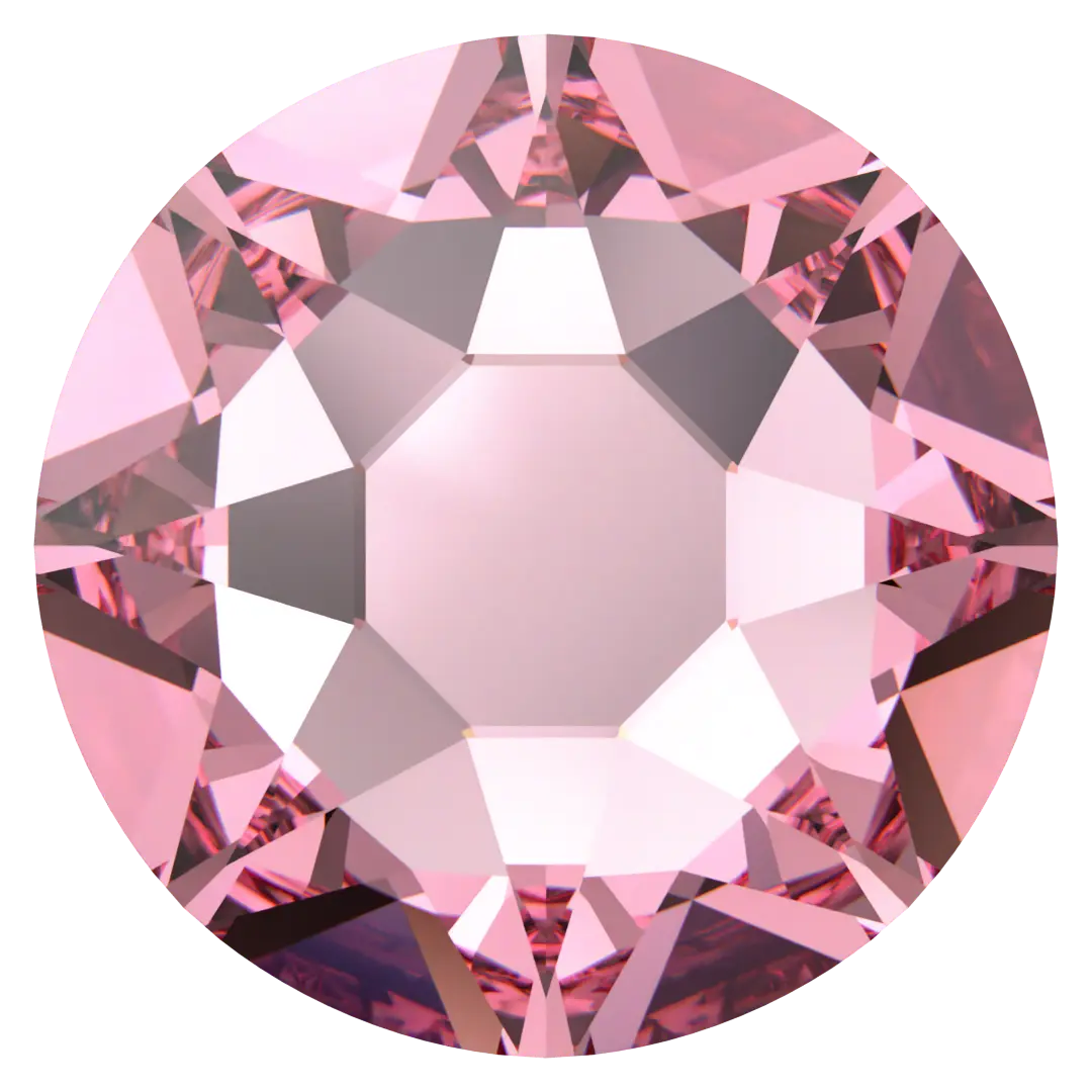 Swarovski Flatbacks Non Hotfix | Light Rose – Bluestreak Crystals