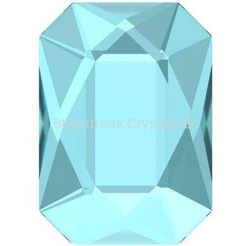 Serinity Hotfix Flat Back Crystals Emerald Cut (2602) Aquamarine-Serinity Hotfix Flatback Crystals-3.7x2.5mm - Pack of 10-Bluestreak Crystals
