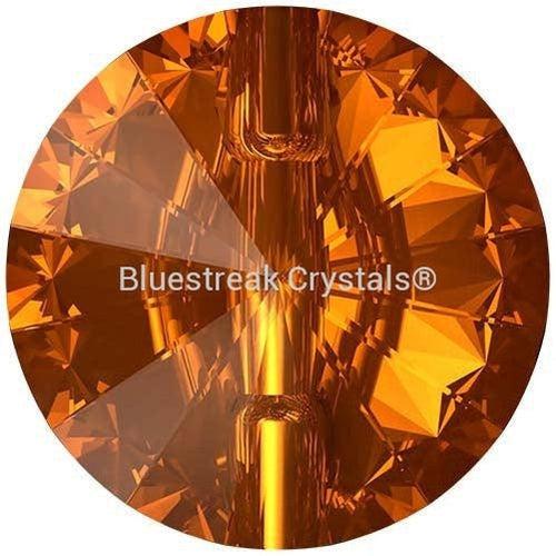 Serinity Sew On Crystals Rivoli Button (3015) Light Amber-Serinity Sew On Crystals-12mm - Pack of 4-Bluestreak Crystals