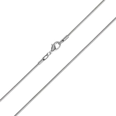 Silver Plated Finished Snake Chain - Bluestreak Crystals