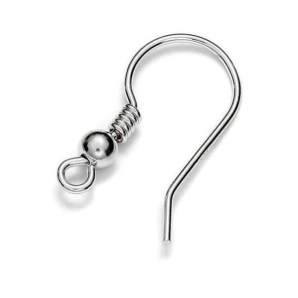 ear ring fish hook Silver Plated Fish Hook Ear Wires