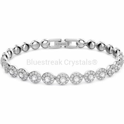 Swarovski Angelic Bracelet Round Cut Pave White Rhodium Plated-Swarovski Jewellery-Bluestreak Crystals