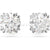 Swarovski Constella Stud Earrings Round Cut White Rhodium Plated-Swarovski Jewellery-Bluestreak Crystals