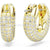 Swarovski Dextera Hoop Earrings Small White Gold-Tone Plated-Swarovski Jewellery-Bluestreak Crystals