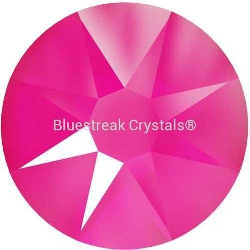 Swarovski Flat Back Crystals Rhinestones Non Hotfix (2000, 2058 & 2088) Crystal Electric Pink-Swarovski Flatback Rhinestones Crystals (Non Hotfix)-SS12 (3.1mm) - Pack of 50-Bluestreak Crystals