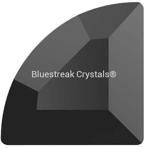 Swarovski Flat Back Crystals Rhinestones Non Hotfix Connector (2715) Jet UNFOILED-Swarovski Flatback Rhinestones Crystals (Non Hotfix)-3mm - Pack of 12-Bluestreak Crystals