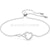 Swarovski Infinity Bracelet with Heart White Rhodium Plated-Swarovski Jewellery-Bluestreak Crystals