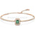 Swarovski Millenia Bangle Octagon Cut Pave Green Rose Gold-Tone Plated-Swarovski Jewellery-Bluestreak Crystals