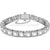 Swarovski Millenia Bracelet Square Cut White Rhodium Plated-Swarovski Jewellery-Bluestreak Crystals