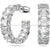 Swarovski Millenia Hoop Earrings Octagon Cut White Rhodium Plated-Swarovski Jewellery-Bluestreak Crystals