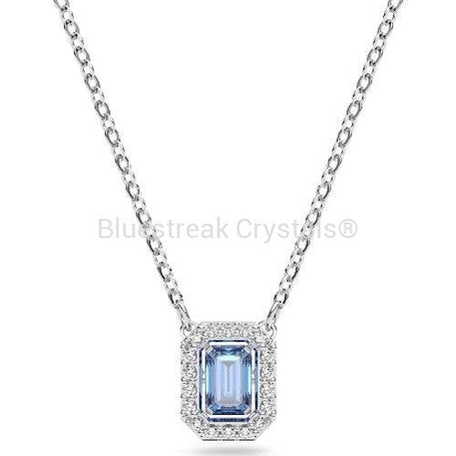 Swarovski Millenia Necklace Octagon Cut Pave Blue Rhodium Plated-Swarovski Jewellery-Bluestreak Crystals