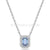 Swarovski Millenia Necklace Octagon Cut Pave Blue Rhodium Plated-Swarovski Jewellery-Bluestreak Crystals