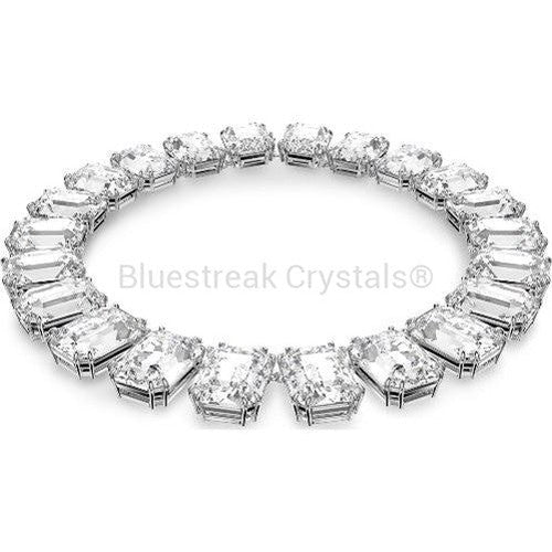 Swarovski Millenia Necklace Oversized Octagon Cut White Rhodium Plated-Swarovski Jewellery-Bluestreak Crystals