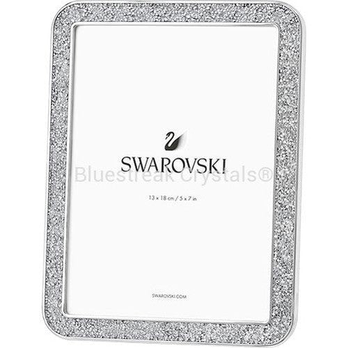 Swarovski Minera Rectangular Picture Frame Silver Tone Small-Swarovski Home Decor-Bluestreak Crystals