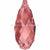 Swarovski Pendants Briolette (6010) Padparadscha-Swarovski Pendants-11mm - Pack of 1-Bluestreak Crystals