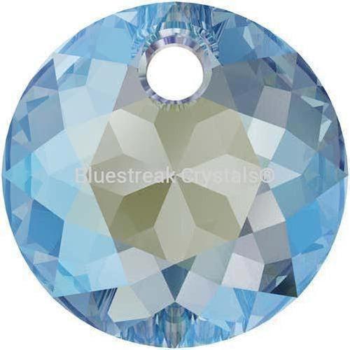 Swarovski Pendants Classic Cut (6430) Aquamarine Shimmer-Swarovski Pendants-8mm - Pack of 4-Bluestreak Crystals