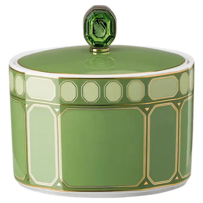 Swarovski x Rosenthal Signum Sugar Bowl Porcelain Green