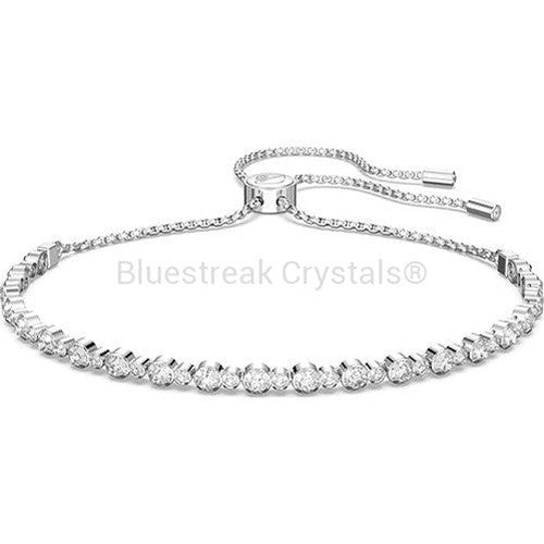 Swarovski Subtle Trilogy Bracelet Round Cut White Rhodium Plated-Swarovski Jewellery-Bluestreak Crystals