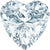 Swarovski Zirconia Heart Cut White-Swarovski Cubic Zirconia-3.00mm - Pack of 200 (Wholesale)-Bluestreak Crystals