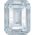 Swarovski Zirconia Octagon Step Cut White-Swarovski Cubic Zirconia-5x3mm - Pack of 80 (Wholesale)-Bluestreak Crystals