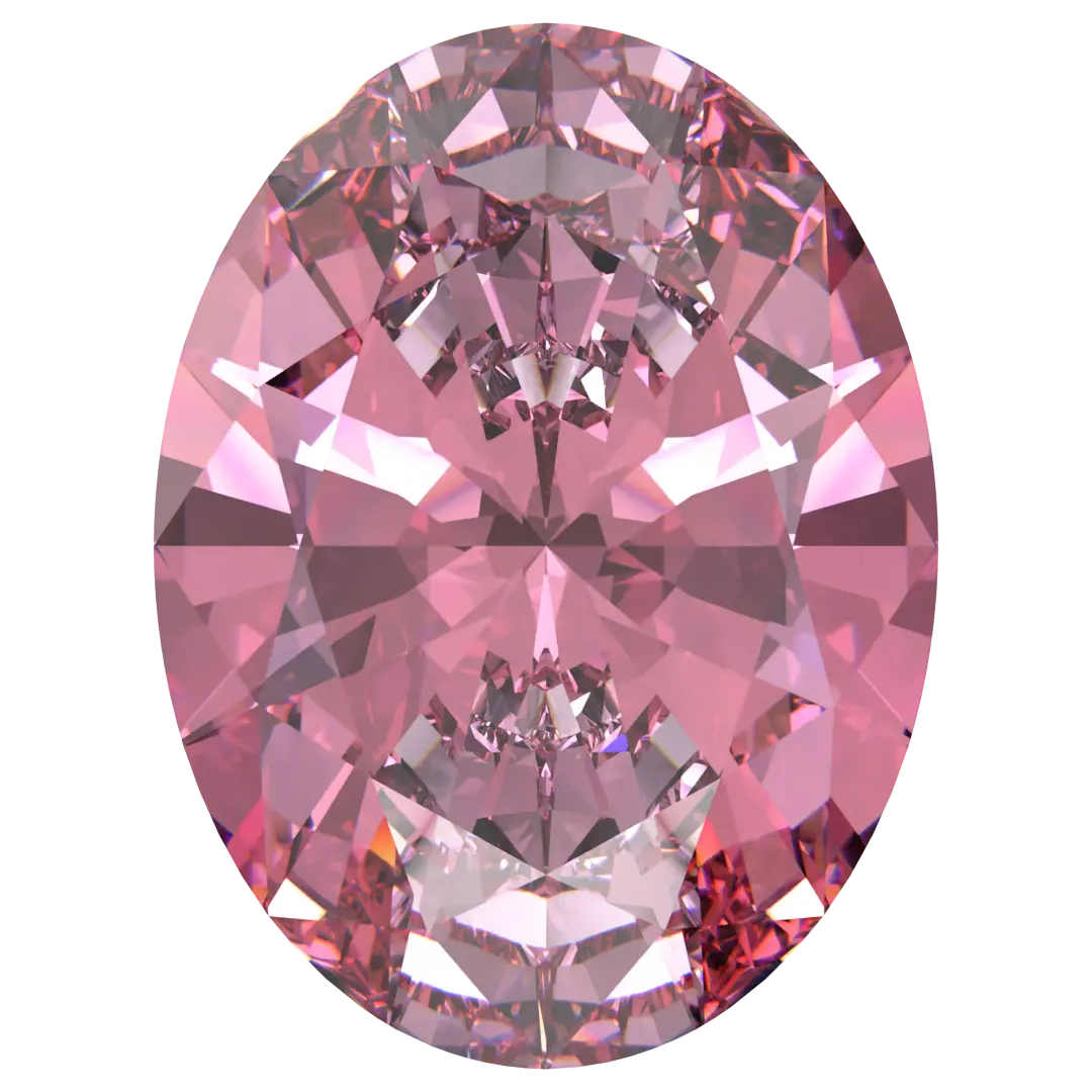 レア✨SWAROVSKI スワロフスキー　クリスタルストーン ピンク Swarovski Zirconia | Oval Pure Brilliance Cut Fancy Pink