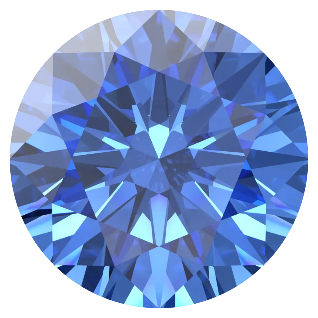 Swarovski Zirconia | Round Pure Brilliance Cut Arctic Blue