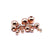 Rose Gold Plated Smooth Round Beads-Findings For Jewellery-Bluestreak Crystals