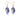 Swarovski Crystals Light Sapphire Shimmer Pear Pendant Earrings Project