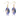 Swarovski Crystals Light Sapphire Shimmer Pear Pendant Earrings Project