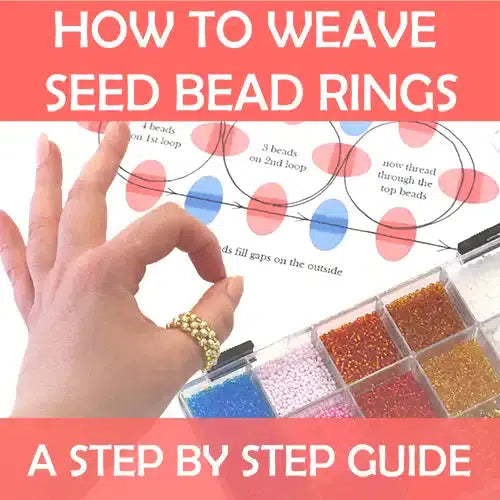 Step by Step guide - How To Weave Rings with Preciosa Seed Bead Rings