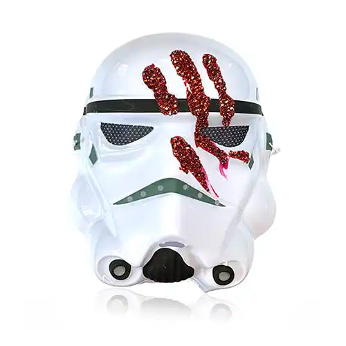 Star Wars Storm Trooper mask embellished with Preciosa Crystals from Bluestreak Crystals
