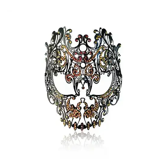 Lace mask embellished with Hotfix Preciosa Crystals from Bluestreak Crystals