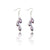DIY Pearl cluster drop earrings using Preciosa Pearls Pear, Silver Plated crimp beads, Silver Plated 2” flat headpins and Silver Plated fish hook ear wires.