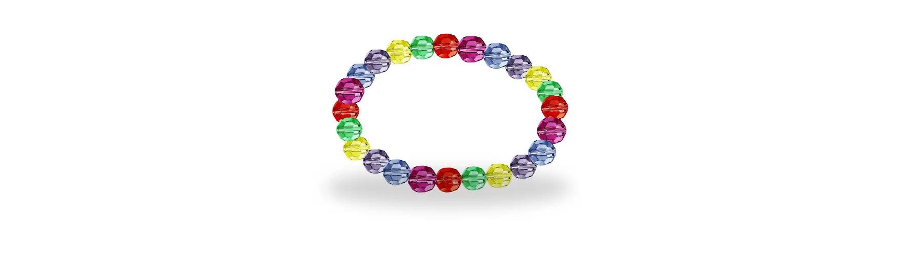 Rainbow Bracelet Project Made With Preciosa Crystal Beads