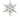 snowflake decoration made with crystals and beads