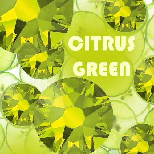 Serinity Crystal Innovations For Spring / Summer - Serinity Flatback Crystals in Citrus Green