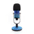 Tabletop microphone rhinestone embellished with blue Serinity rhinestones