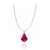 Swarovski Crystals Ruby Pendant Necklace Jewellery Project