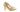 gold heels embellished with Swarovski crystals